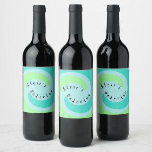 Personalised Homemade Wine Sake Vino Undertow Label