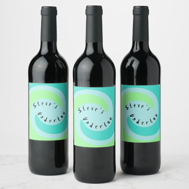 Personalised Homemade Wine Sake Vino Undertow Label (Bottles)