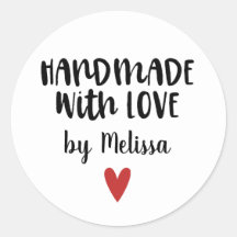 Personalised Homemade With Love Baking Label