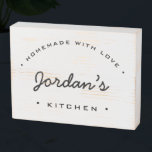 Personalised Homemade with Love My Kitchen Rustic Wooden Box Sign<br><div class="desc">Introducing our Personalised "Homemade with Love" Kitchen Rustic Wooden Box Sign, a charming and customisable addition to your kitchen decor or a heartwarming gift for culinary enthusiasts. Customised Keepsake: This rustic wooden sign can be personalised with your name, making it a cherished keepsake for your own kitchen or a thoughtful...</div>