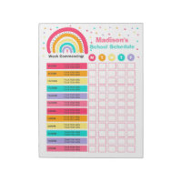 Personalised Homeschool Schedule Rainbow School