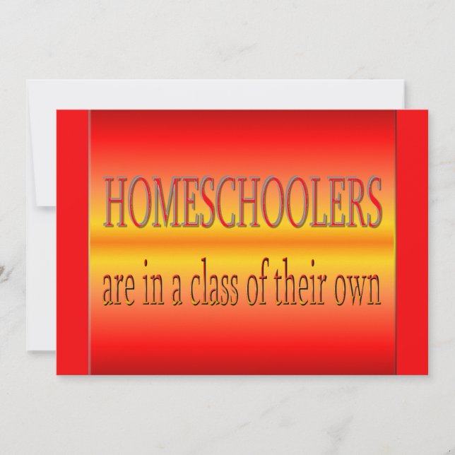 Personalised Homeschoolers Graduation Party Invitation (Front)