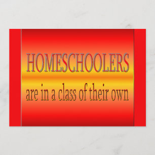 Personalised Homeschoolers Graduation Party Invitation