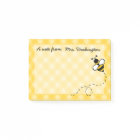 Personalised Honey Bee Post It Notes