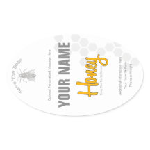 Personalised Honey Bottle Custom Label