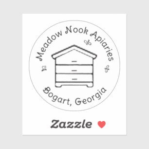 Personalised Honey Hive Bee Apiary Beekeeper Logo