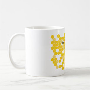 Personalised Honeycomb Bee Mug