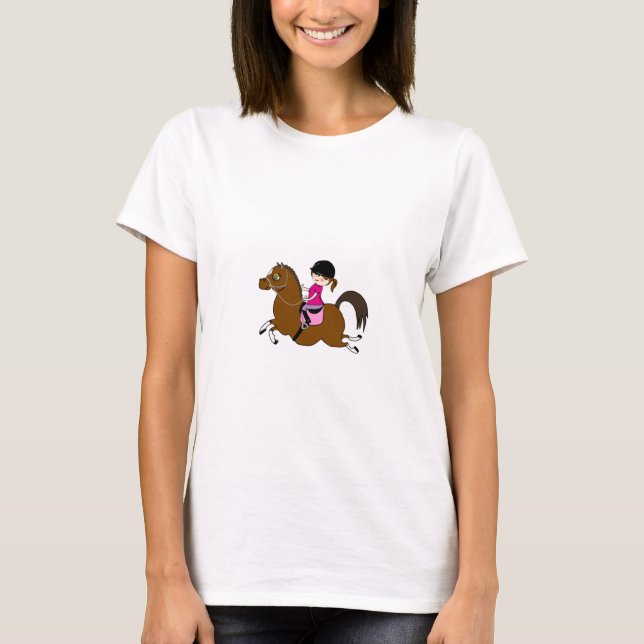 Personalised Horse and Rider Dressage Accessory T-Shirt (Front)