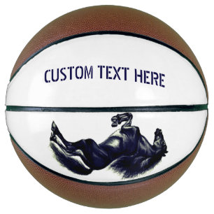 Personalised Horse Basketball with Custom Text