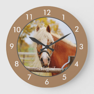 Personalised Horse Large Clock
