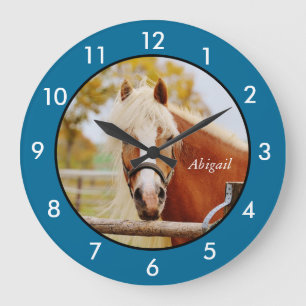 Personalised Horse Large Clock