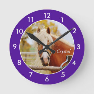 Personalised Horse Large Clock