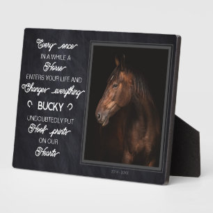 Personalised Horse Memorial Gift Photo Plaque
