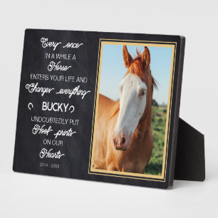 Personalised Horse Memorial Gift Photo Plaque