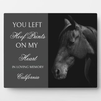 Personalised Horse Memorial Plaque Custom photo