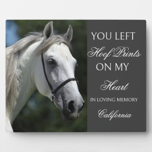 Personalised Horse Memorial Plaque Custom photo