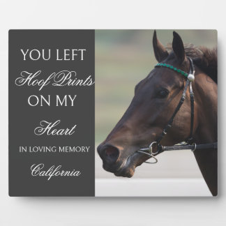 Personalised Horse Memorial Plaque Custom photo