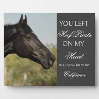 Personalised Horse Memorial Plaque Custom photo