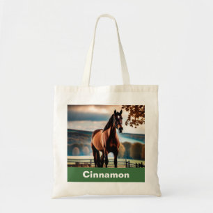 Personalised Horse Photo Create Your Own Stylish Tote Bag