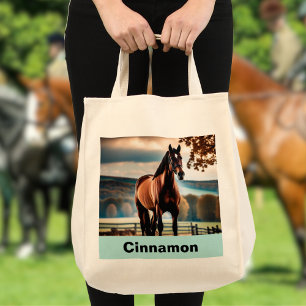 Personalised Horse Photo Create Your Own Stylish Tote Bag
