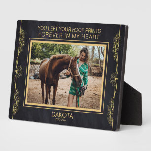 Personalised Horse Photo Memorial Plaque