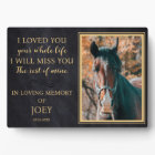 Personalised Horse Photo Memorial