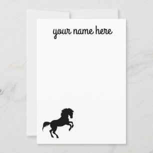 Personalised Horse Stationery Notecards