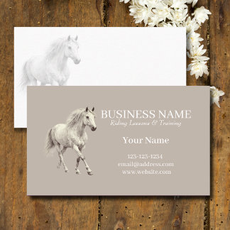 Personalised Horse Trainer Business Cards