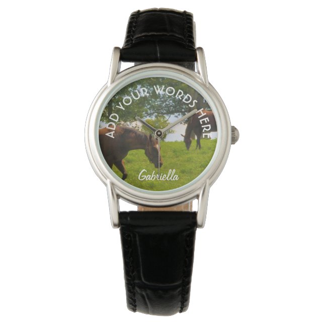 Personalised Horse Watch (Front)
