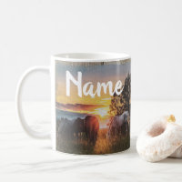 Personalised Horses Ranch Farm Design Coffee Mug