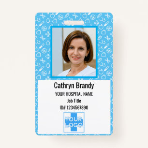 Personalised Hospital Employee ID, Photo and Name ID Badge