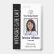 Personalised Hospital Employee Logo Photo Black ID