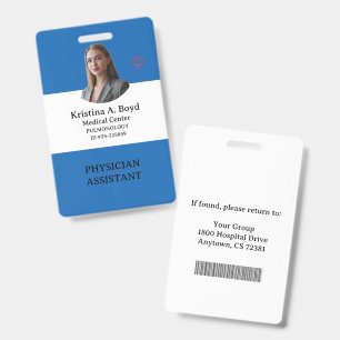 Personalised Hospital Employee Logo & Photo ID Bad Badge