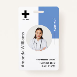 Personalised Hospital Employee Logo & Photo ID Bad ID Badge
