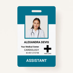 Personalised Hospital Employee Logo & Photo ID Bad ID Badge