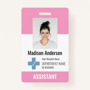 Personalised Hospital Employee Logo & Photo ID Bad ID Badge
