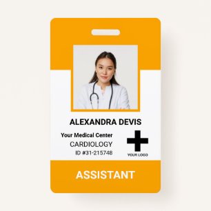 Personalised Hospital Employee Logo & Photo ID Bad ID Badge