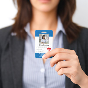 Personalised Hospital Employee Logo & Photo ID Badge