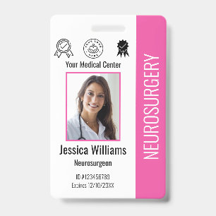 Personalised Hospital Employee Logo & Photo ID Badge