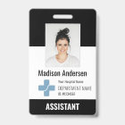 Personalised Hospital Employee Logo & Photo ID