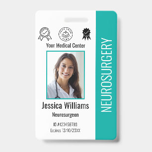 Personalised Hospital Employee Logo & Photo ID Badge