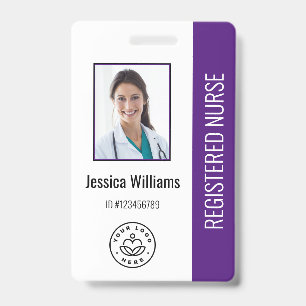 Personalised Hospital Employee Logo & Photo ID Badge