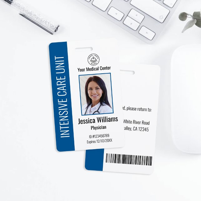 Personalised Hospital Employee Logo & Photo ID Badge (Creator Uploaded)