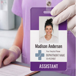 Personalised Hospital Employee Logo & Photo ID Badge