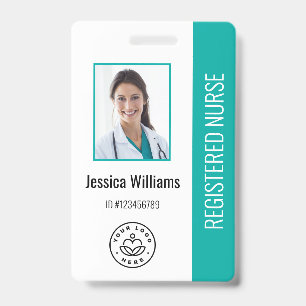 Personalised Hospital Employee Logo & Photo ID Badge