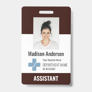 Personalised Hospital Employee Logo & Photo ID Badge
