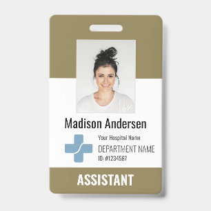 Personalised Hospital Employee Logo & Photo ID Badge
