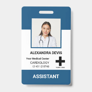 Personalised Hospital Employee Logo & Photo ID Badge