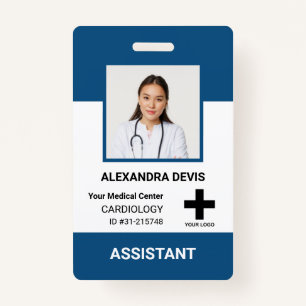 Personalised Hospital Employee Logo & Photo ID Badge