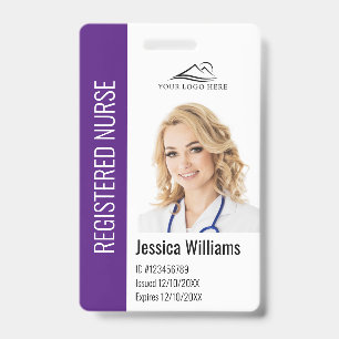 Personalised Hospital Employee Logo & Photo ID Badge